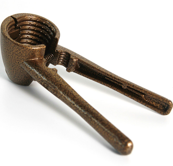 리빙글로리 다이캐스팅 주물 호두망치, 금색, 1개