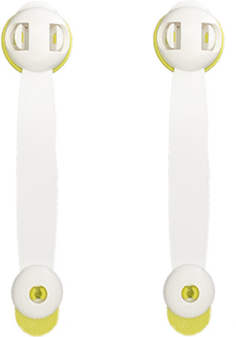 꼬사 듀얼 버튼 서랍 안전잠금장치, 그린, 2개