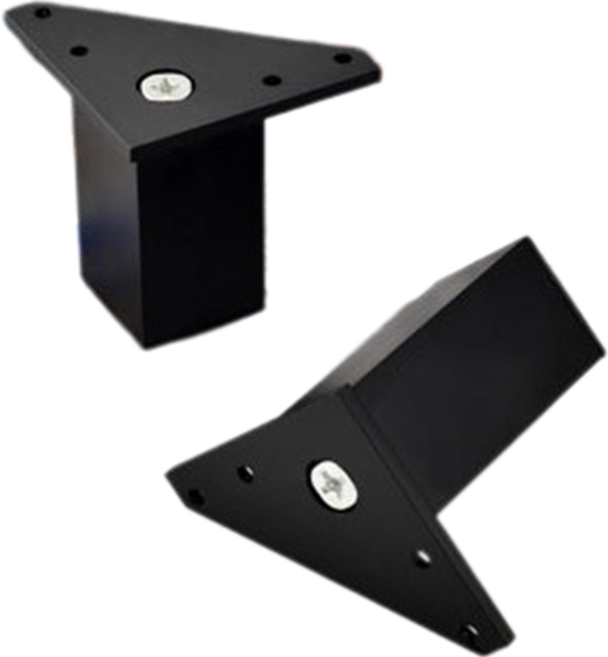 푸트로랩 높이 조절 가능 알루미늄 TV장 가구 다리 350mm 4p, 블랙, 4개