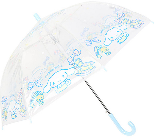 산리오 아동용 POE돔형 와글와글 투명 우산