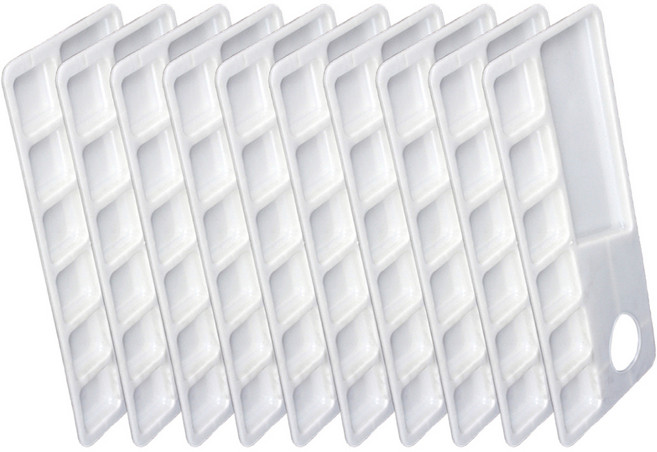 코히모 일회용 엄지 파레트, 10개, 6칸