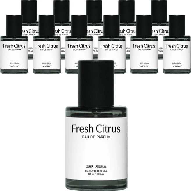 데일리콤마 남성용 오드퍼퓸 프레시 시트러스, 30ml, 12개 - 쿠팡