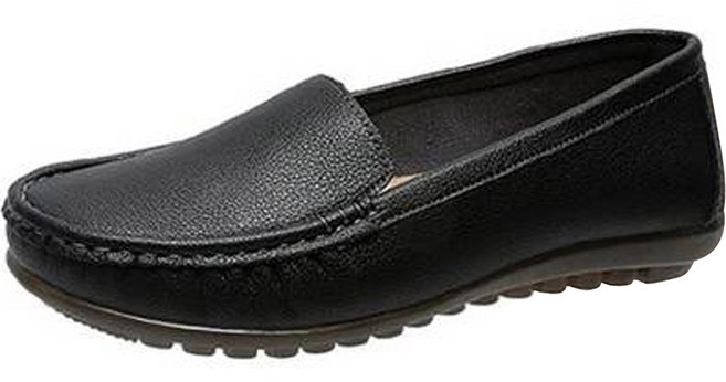 女款簡約素色船鞋樂福鞋平底鞋 TT230899