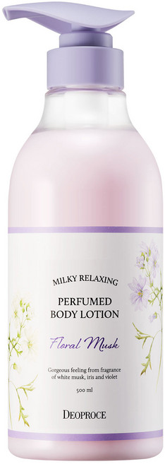디오프러스 밀키 릴랙싱 퍼퓸드 바디 로션 플로럴 머스크, 1개, 500ml