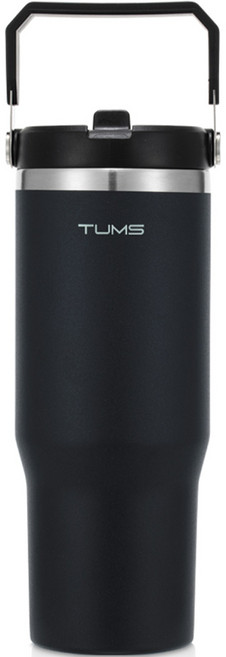 텀스 킹덤 핸들 진공 스텐텀블러, 미드나잇블루, 880ml, 1개