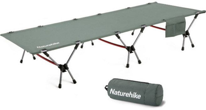 Naturehike 挪客 雙人露營行軍床, 軍綠色