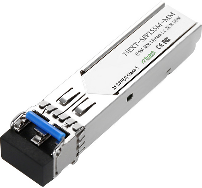 넥스트유 GBIC SFP 광모듈 미니지빅 멀티모드 2km, NEXT-SFP155M-MM, 1개, 55mm