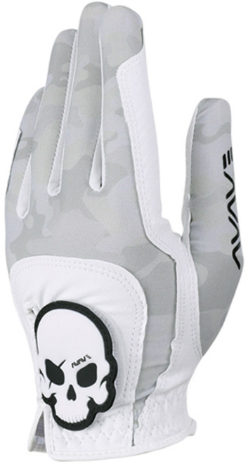 어베이브 남성용 스컬 논슬립 골프장갑 왼손용, 그레이카모, 1개