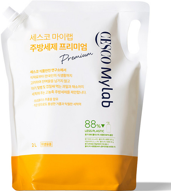 세스코마이랩 프리미엄 주방세제 리필, 2L, 1개