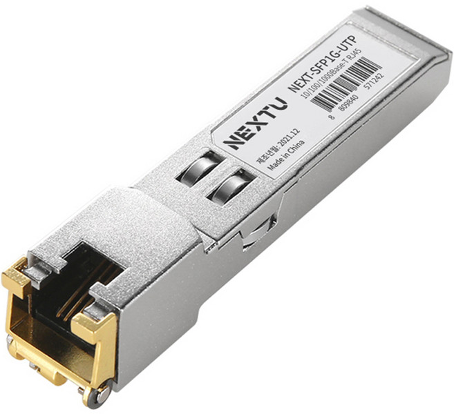 넥스트유 SFP타입 RJ45 전송 Copper SFP 모듈, 1개, 68mm