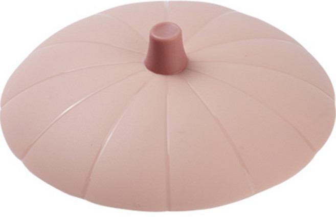 마미스테이블 국산 실리콘 호박뚜껑 12.5cm, 피치, 1개