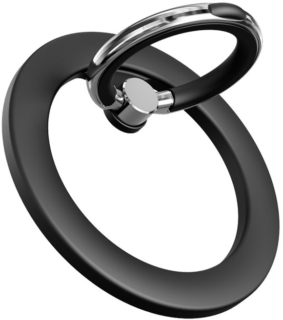 디자인플러스 맥세이프 스마트 링, 블랙, 1개