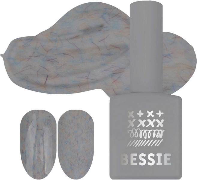 BESSIE 컬러 젤네일, TD15 헤이즈 그레이, 11ml, 1개