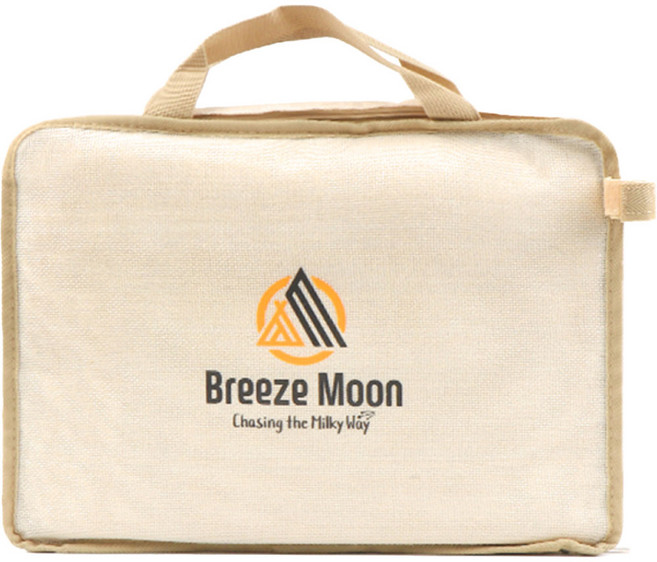 브리즈문 캠핑 키친툴 보관용 파우치, 크림 베이지, 1단, 1개