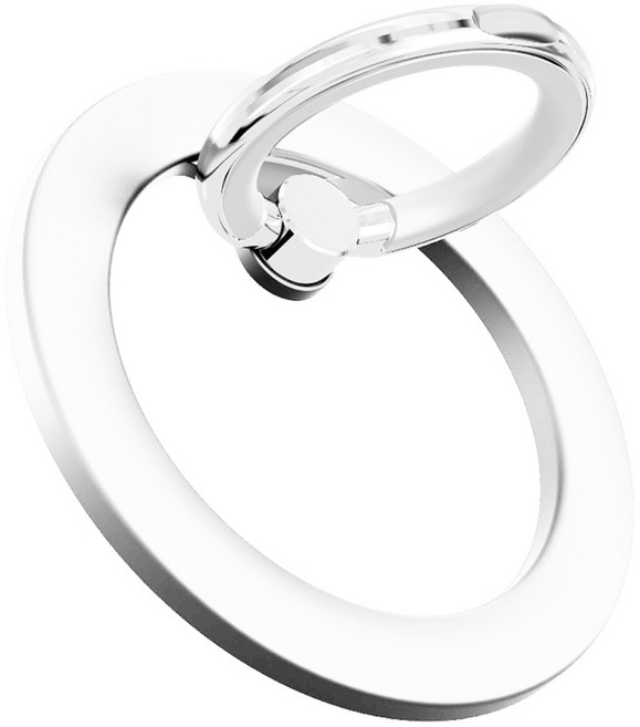 디자인플러스 맥세이프 스마트 링, 화이트, 1개