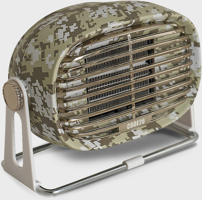 코드26 미니 팬히터, PTCF500BL, 카모 밀리터리 그린
