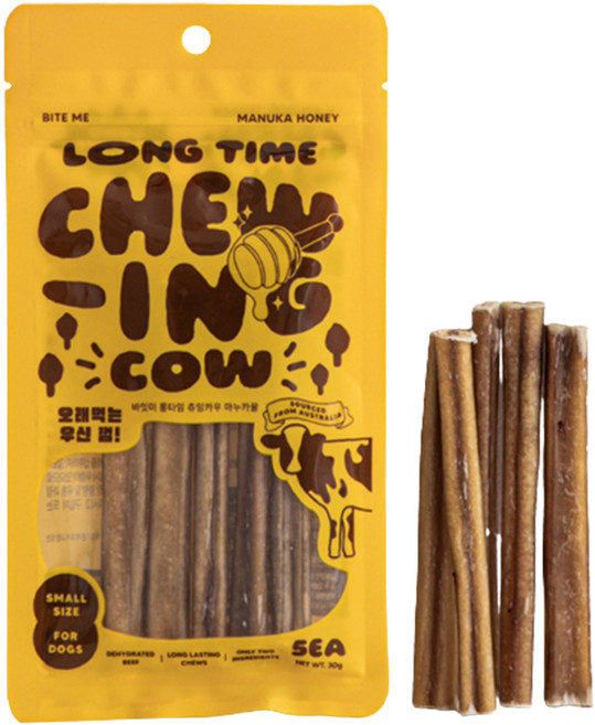 바잇미 강아지 롱타임 츄잉카우 오래먹는 우신껌, 마누카꿀, 30g, 1개