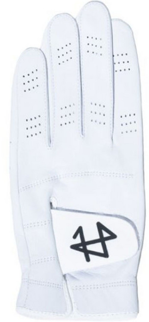 에이틴에이치 남성용 양피 그립 가이드라인 골프장갑 왼손용, 화이트, 1개