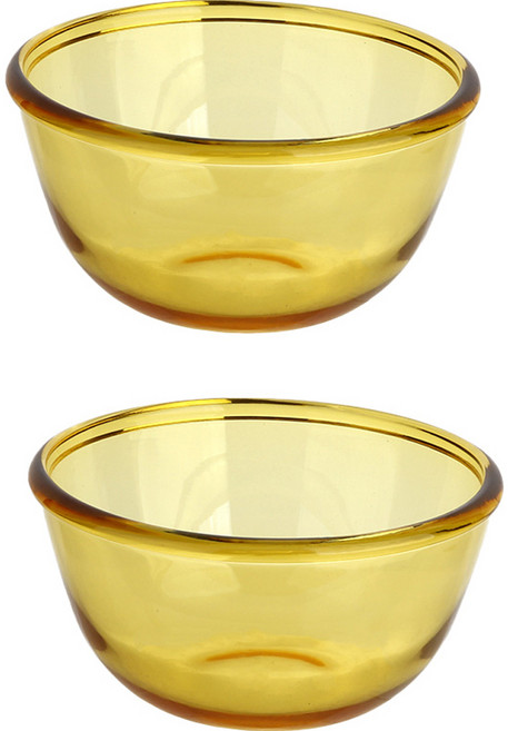 플라라 엠버 내열유리 믹싱볼 2p, 단품, 2개