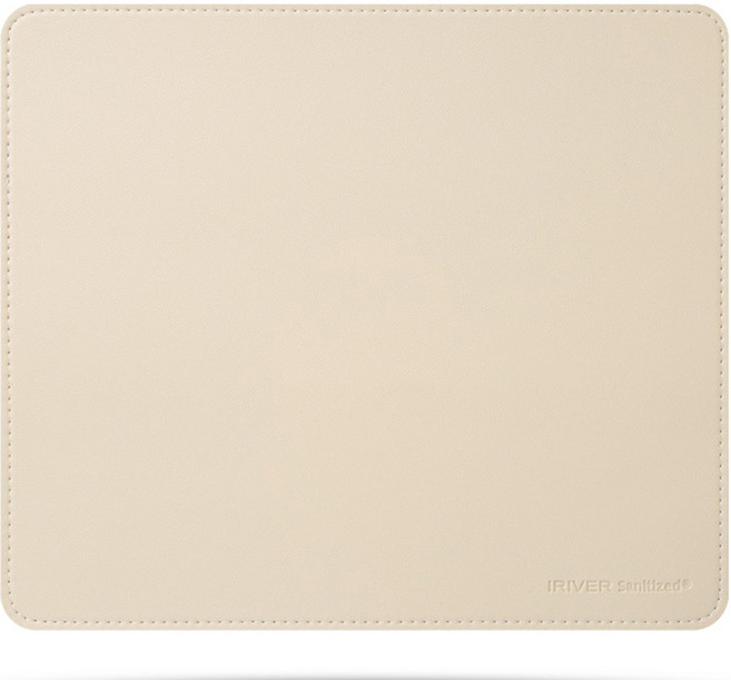 아이리버 가죽 마우스 패드, 베이지, 1개