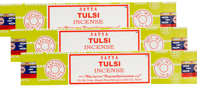 사티아 인센스 스틱 15g x 3p, 툴시