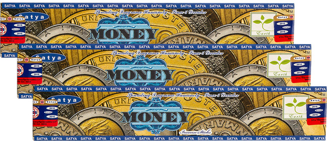 사티아 인센스 스틱 15g x 3p, 머니