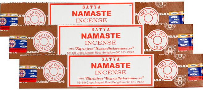 사티아 인센스 스틱 15g x 3p, 나마스테