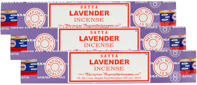 사티아 인센스 스틱 15g x 3p, 라벤더