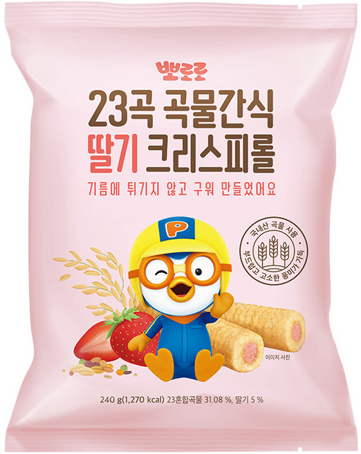 뽀로로 크리스피롤, 딸기맛, 240g, 1개