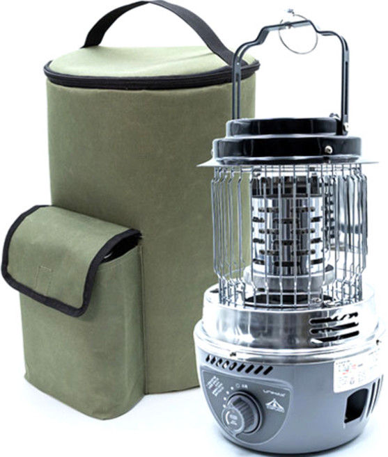 유니맥스 캠핑용 부탄가스 히터 난로 UMGH-5101G + 보관가방 세트, 그레이, 1세트