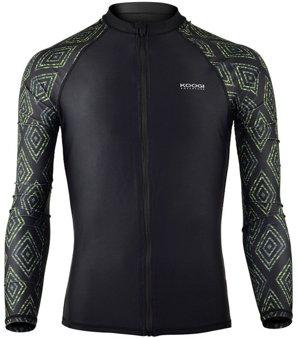 쿠기어드벤쳐 남성용 집업 래쉬가드 상의