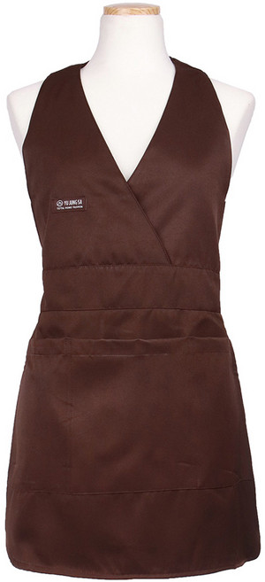 로사홈 TC 목걸이 앞치마, 밤색, 1개
