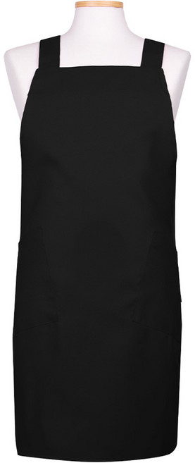 로사홈 무지 엑스자 앞치마 벨크로 XL, 검정, 1개