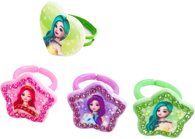 시크릿쥬쥬 라엘코리아 별의여신 블링반지 4종 세트