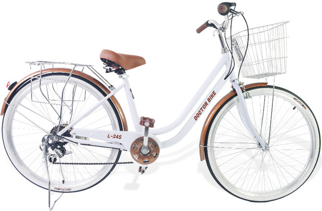 닥터바이크 L-24S 24년 생활용 자전거 60.96cm, 화이트, 155cm, 1개