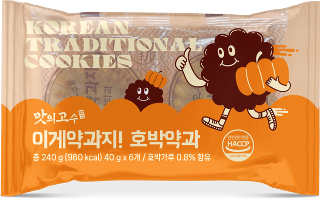맛의고수 이게약과지 호박약과 6p, 240g, 1개