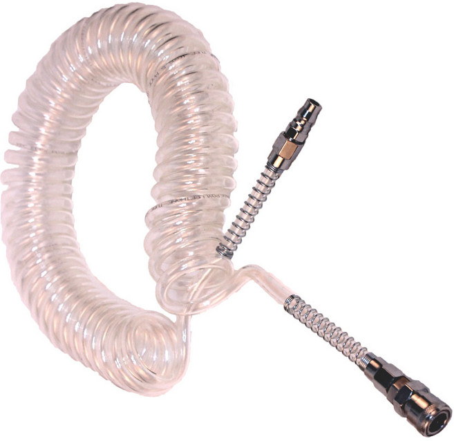 JTECH 우레탄 코일호스 투명, 1개