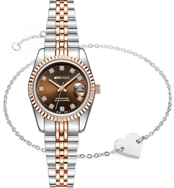 미니골드 메탈밴드 손목시계 WSB011