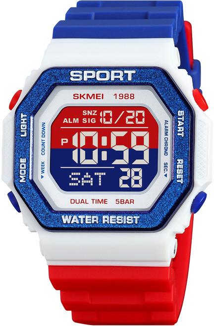 SKMEI 스포츠 디지털 학생 손목시계 1988