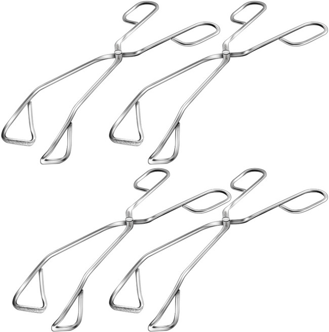 바겐슈타이거 키친아트 베니 스텐 가위형집게, 4개