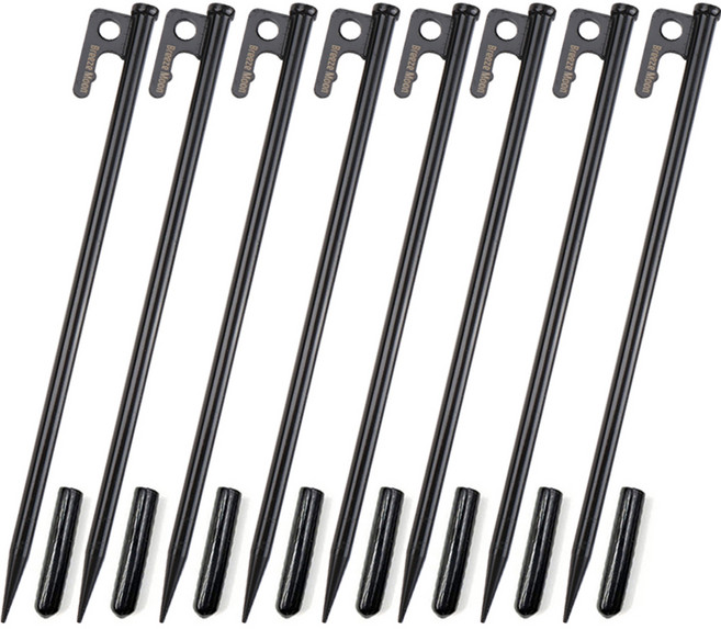 브리즈문 S45C 스프링강 고강도 단조팩 블랙 30cm 8p + 보관용 캡, 1세트