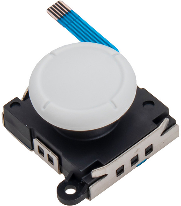 호후 닌텐도 스위치 조이콘 교체용 쏠림 현상 아날로그 스틱 모듈 화이트, 1개