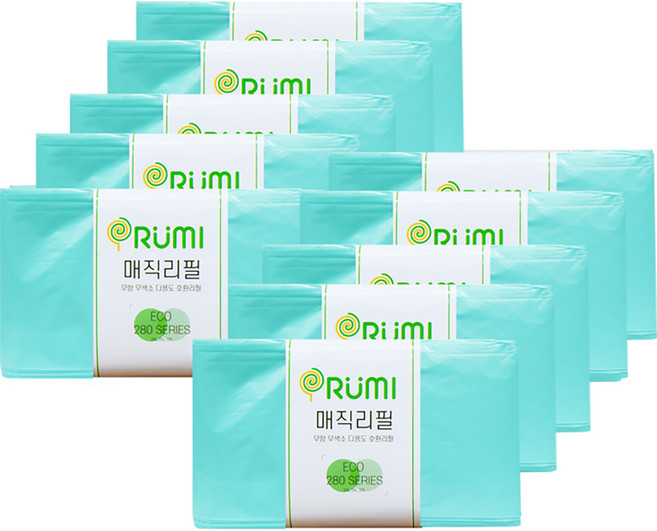오루미 매직리필 에코 280 시리즈 기저귀쓰레기봉투, 10개, 1610ml