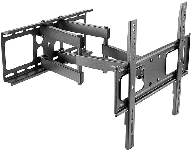 엘디엘마운트 TV 벽걸이 풀모션 브라켓 관절형 티비 거치대, APL-44PTV, 블랙, 1개