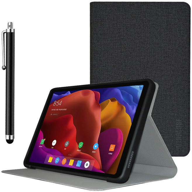 올도큐브 GRAYCO IPLAY 50 MINI 거치 북커버 케이스 + 터치펜 세트, BLACK(케이스), 블랙(터치펜), 1세트