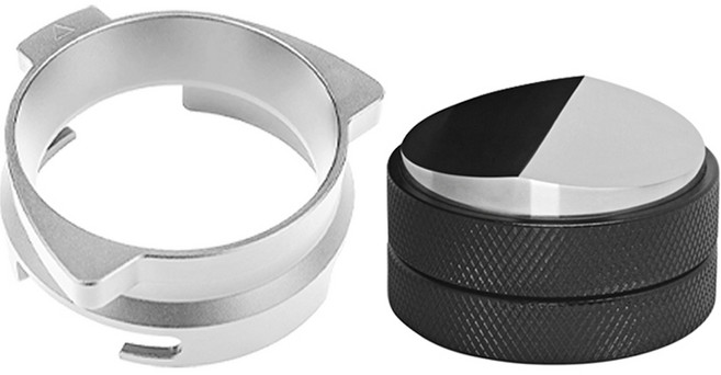 칼딘 브레빌 54mm 도징링 + V타입 레벨링 툴 세트, 실버(레벨링 툴), 1세트