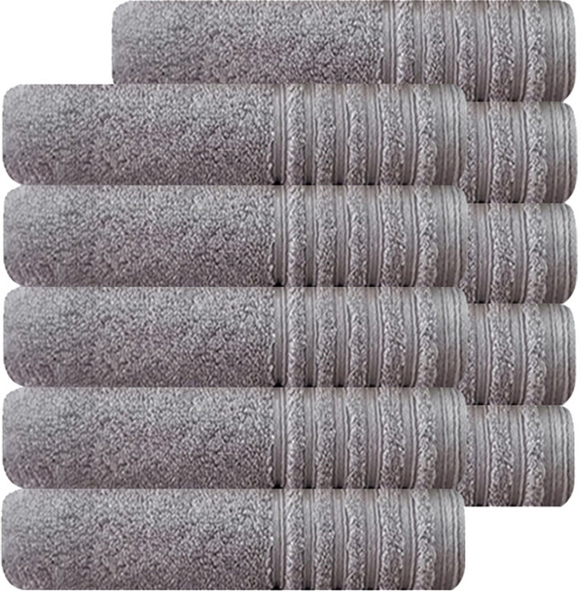 호텔컬렉션 타월 호텔 컬렉션 테스 수건 190g 30수 코마사, 라이트그레이, 10개