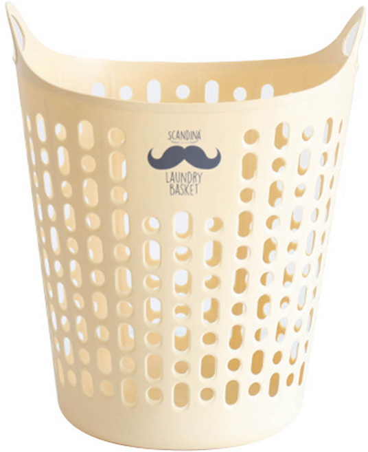 샤바스 스칸디나 트임형 세탁바구니 수염, 버터