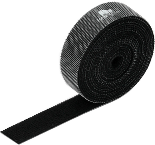 힐링쉴드 벨크로 케이블타이 블랙 롤타입 2m, 1개