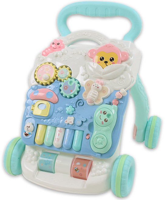 베이블퓨어리 유아용 몽키 걸음마보조기 보행기, 혼합색상, 1개